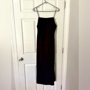Topshop Midi Black Cocktail Dress
